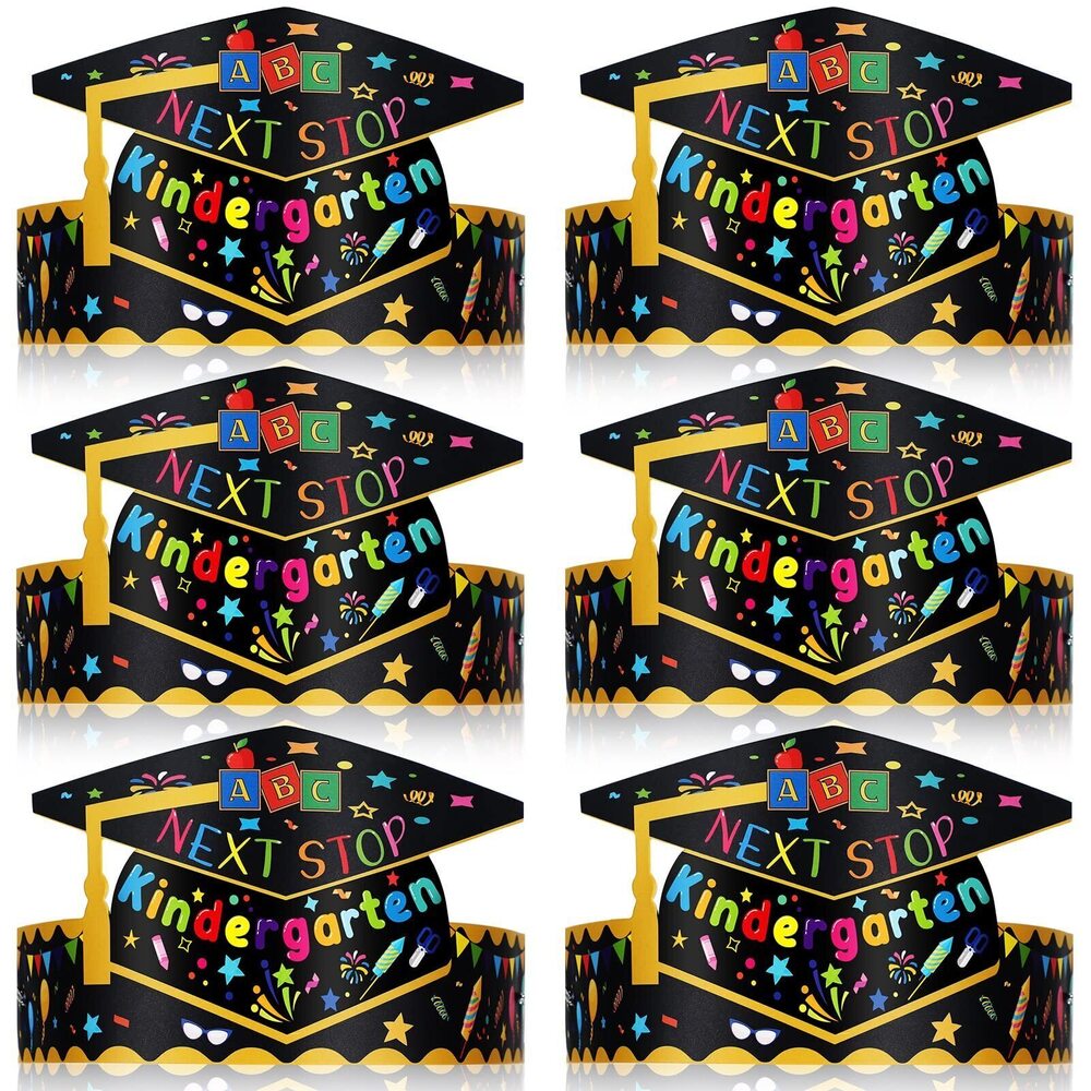2203 36 Pcs Preschool Paper Graduation Crown Kids Adjustable Kindergarten
